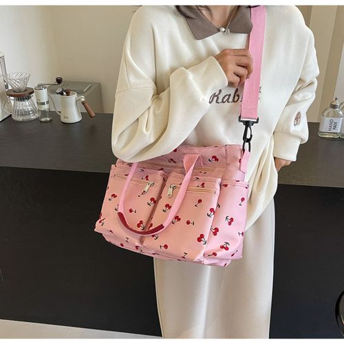 ❤Cherry color printed large capacity handbag ❤