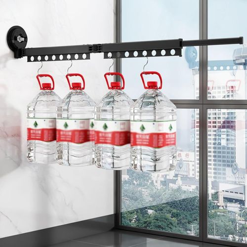 Punch-free aluminum alloy folding clothes drying rack