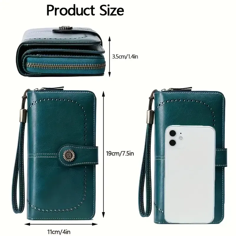 RFID Blocking Large Capacity Wallet