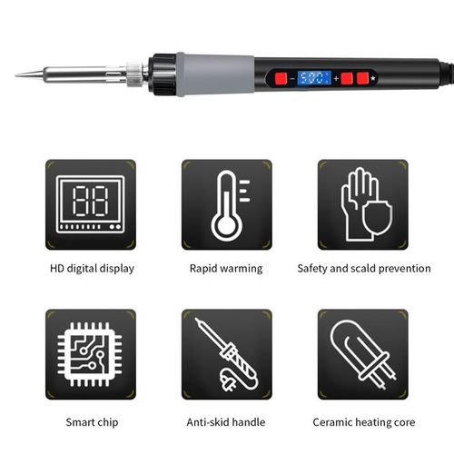 Adjustable Temperature Soldering Welding Iron 80W 220V