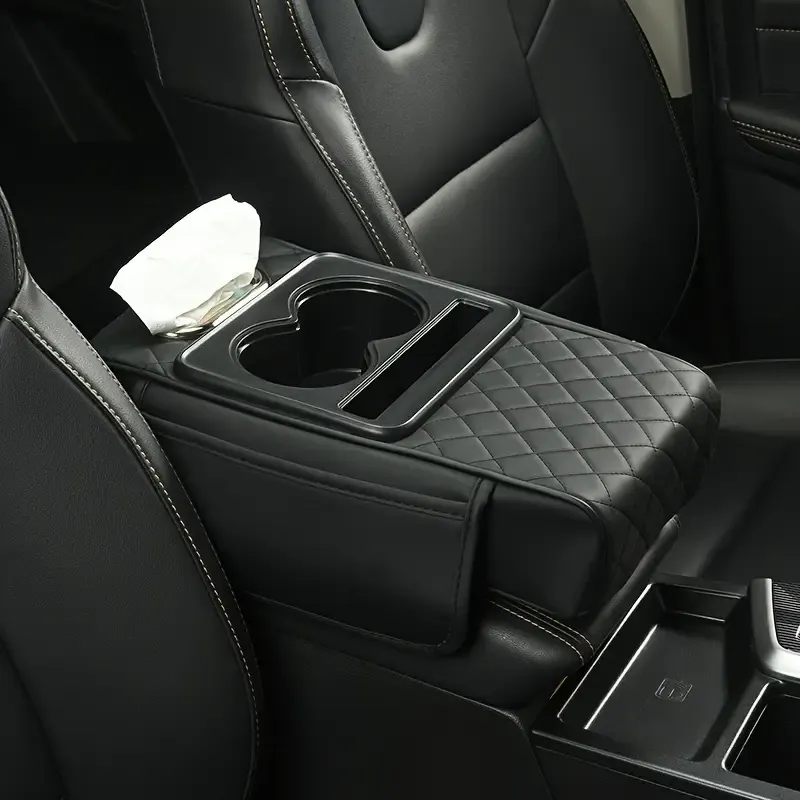 Car Armrest Cushion Storage Box