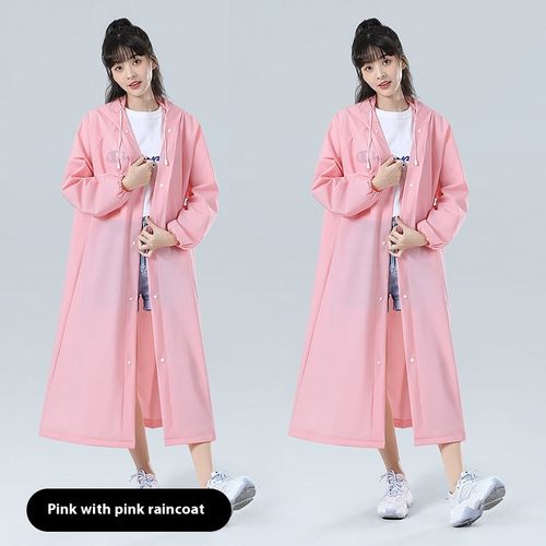 eva non-disposable raincoat lengthened and thickened one-piece anti-rainstorm adult men and women same style outdoor outdoor portable