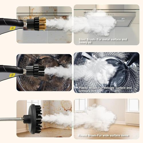 Handheld Steam Cleaner, 2500W High Pressure Steamer Cleaner with 1200ml Water Tank, 6 Speed Portable Steam Cleaner with Handle Holder, Steam Cleaning Machine for Furniture, Car, Kitchen, Tile
