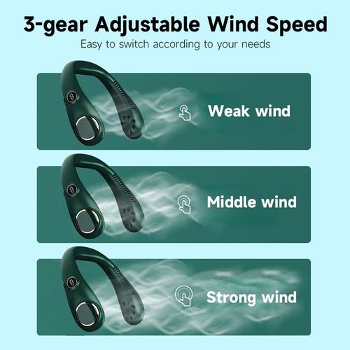 Neck Fan Rechargeable Hanging Portable Bladeless Adjustable