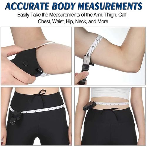 10 PCS Self-tightening Body Measuring Tape Ruler 150cm-60 Inch Sewing Tailor Dressmaking Measure Ruler Meter Film for Waist Chest Legs