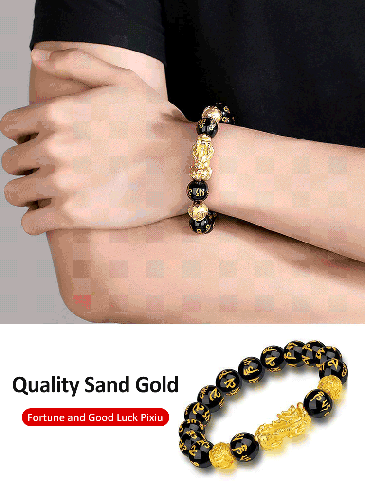 Pixiu Obsidian Fortune Bracelet