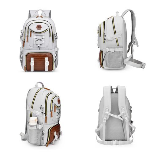 New high-looking casual backpack, large capacity, high-end travel bag, mountaineering bag, Oxford cloth backpack