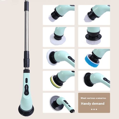 Electric cleaning brush cordless electric mop replacement brush head artifact tile floor seam bathroom toilet The floor washing machine