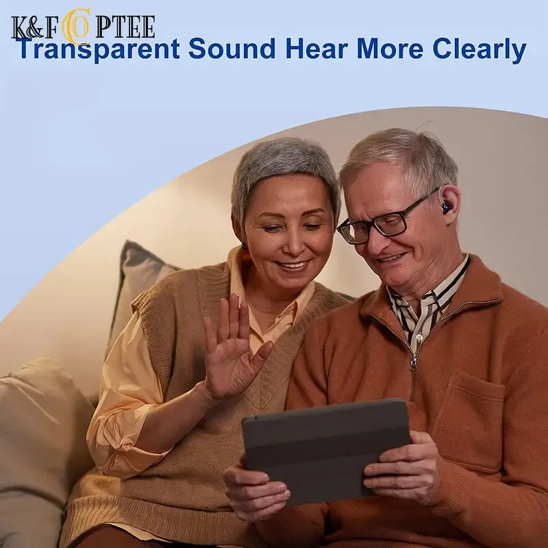 Behind-the-ear Bluetooth hearing aid rechargeable amplified sound amplifier Hearing aid