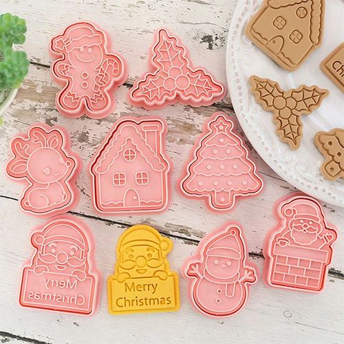 8 PIECE SET – CHRISTMAS COOKIE MOULDS