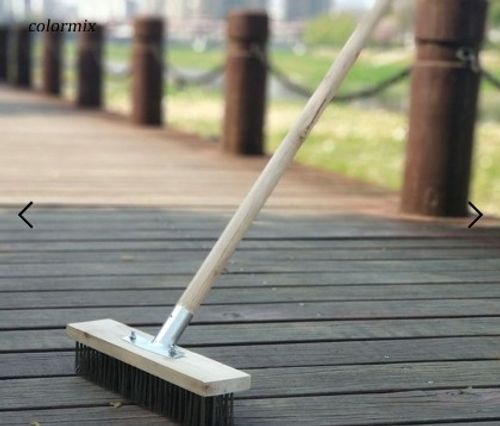 Floor Cleaning Brush Cleaning Garden Flooring Green Moss Outdoor Stainless Steel Cement Floor