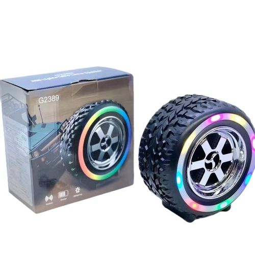 Hardbuzz G2389 (PORTABLE BLUETOOTH SPEAKER) Dynamic Thunder Tyre Shape 5 W Bluetooth Speaker  (Black