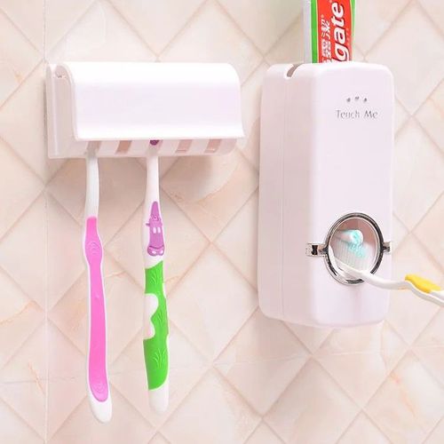 Toothbrush Holder And Automatic Toothpaste Dispenser