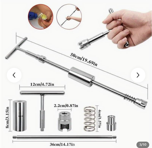 Car Dent Puller Tool, T-Dent Repair Kit, Auto Body Sheet Metal Slide Hammer
