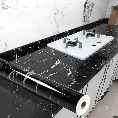 Kitchen Wall Stain Prevention Sheet Heat Resistant Sheet Waterproof Oil Proof Stain Resistant Wallpaper( 500x60CM)