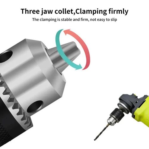 Conversion chuck (angle grinder to electric drill)