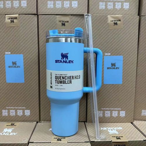 Stanley 40oz Large Capacity Stainless Steel Thermos Cup with Straw
