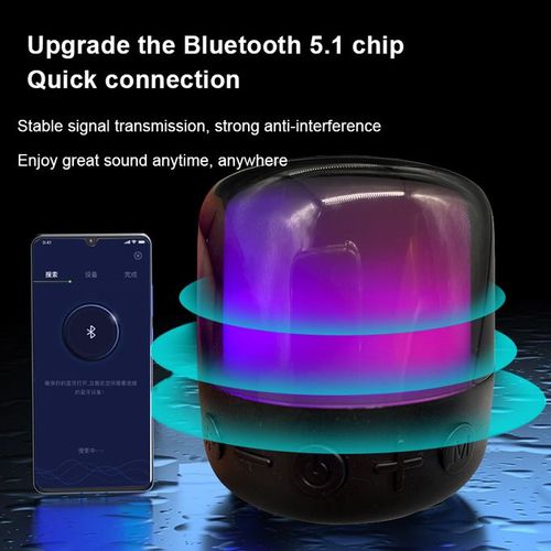 Ace Elec Portable Bluetooth Speaker With 11RGB LED Light