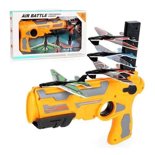 Airplane launcher toy with foam glider