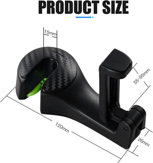 2 PCS 2 in 1 Car Headrest Hidden Hook