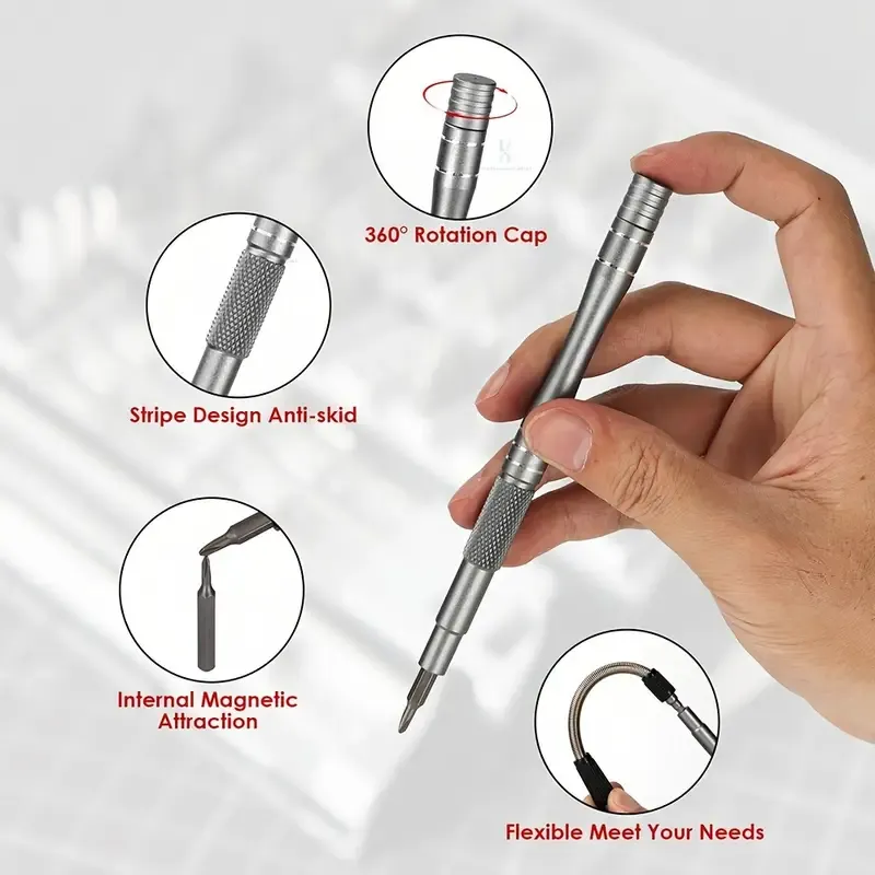128-in-1 screwdriver set plum blossom hexagonal special-shaped bit multi-functional household repair screwdriver Precision disassembly