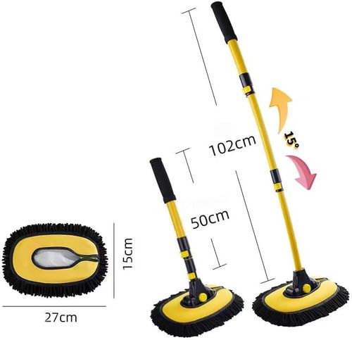 Car Wash Brush Mop with Long Handle Microfiber Cleaning Broom Kit Tool
