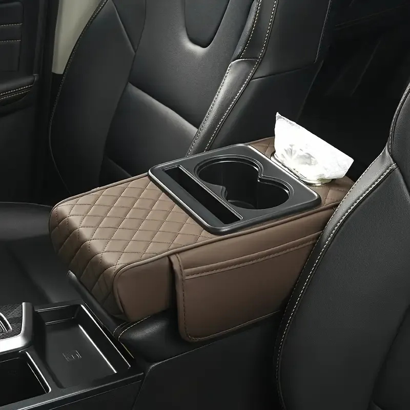 Car Armrest Cushion Storage Box