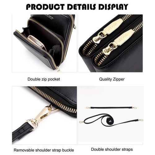 Ladies Mobile Phone Bag PU Wallet Cross-body Bag Mini Bag