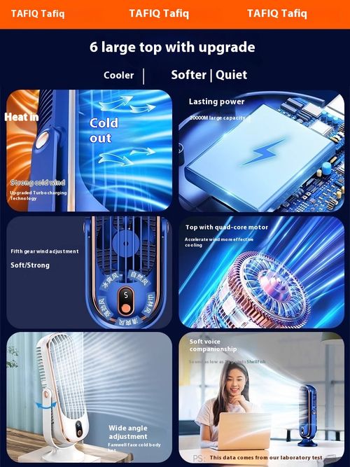 Refrigeration small air conditioning fan desktop fan silent usb desktop mini student dormitory portable large wind fan