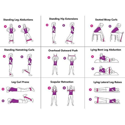Yoga Latex Tension Exercise Band(6-pack)