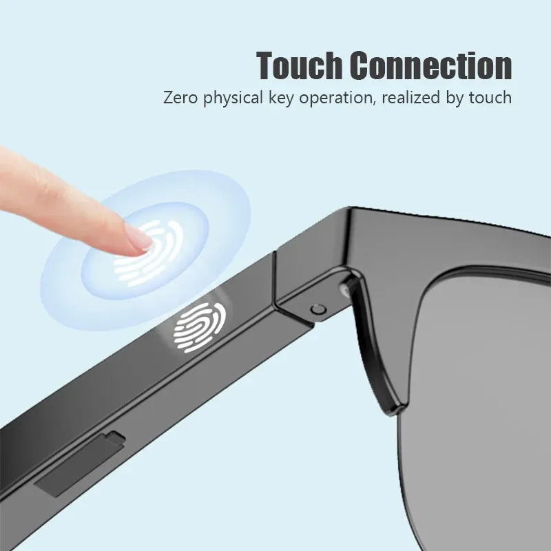 F06 Smart Music Sunglasses Earphone Wireless Bluetooth HIFI Sound Headphone Driving Glasses Hands-free Call with Mic for Phone