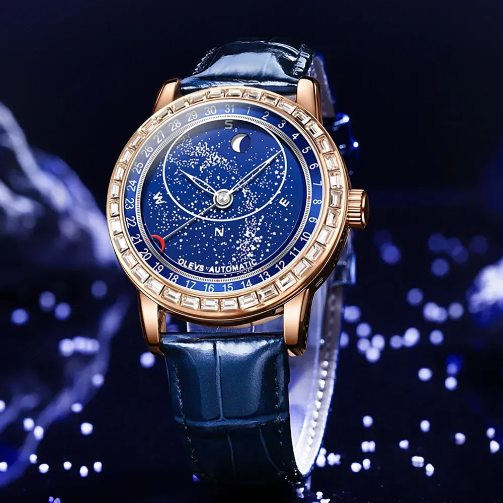 New Men's Waterproof Luminous Starry Sky Watch