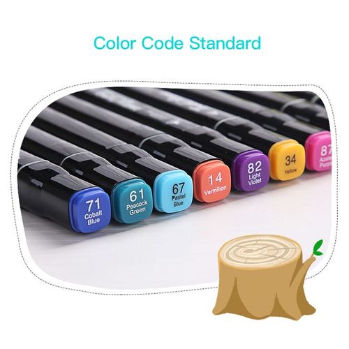 60 Colors Art Markers Set Double Tip Broad Fine Point Marker Pen