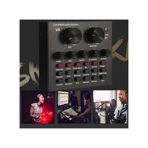 Microphone With V8 Sound Card BM800 Kit, Condenser Support