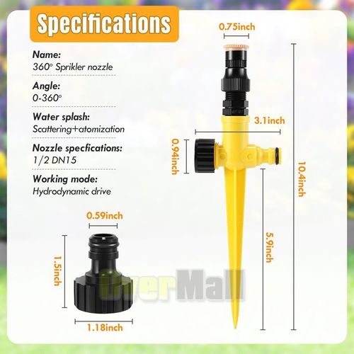 Garden lawn sprinkler (three-pack)