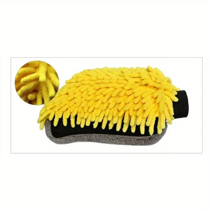 4pcs Chenille Microfiber Car Wash Mitt
