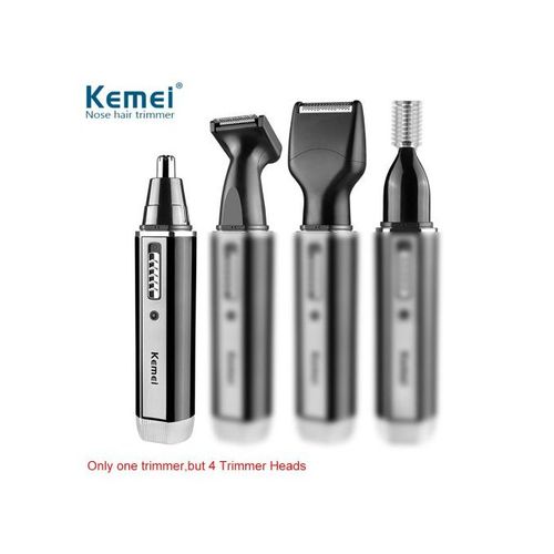 Kemei 4 In 1 Nose Hair Trimmer Eyebrow And Ear Hair - USB