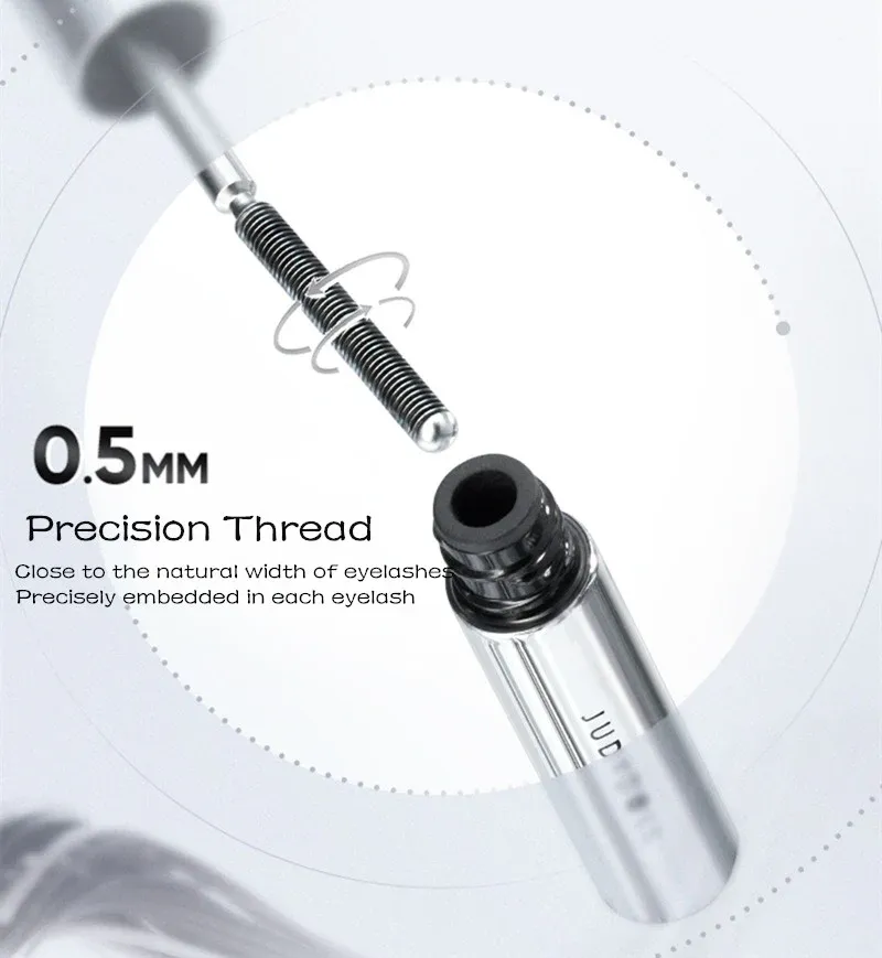 JUDYDOLL Upgrade 3D Curling 6° Curved Metal Pipe Waterproof Mascara (2.0) T3306