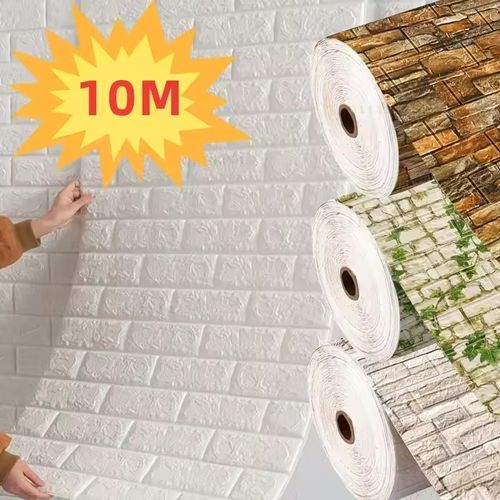 Peel & Stick Brick Pattern Wallpaper