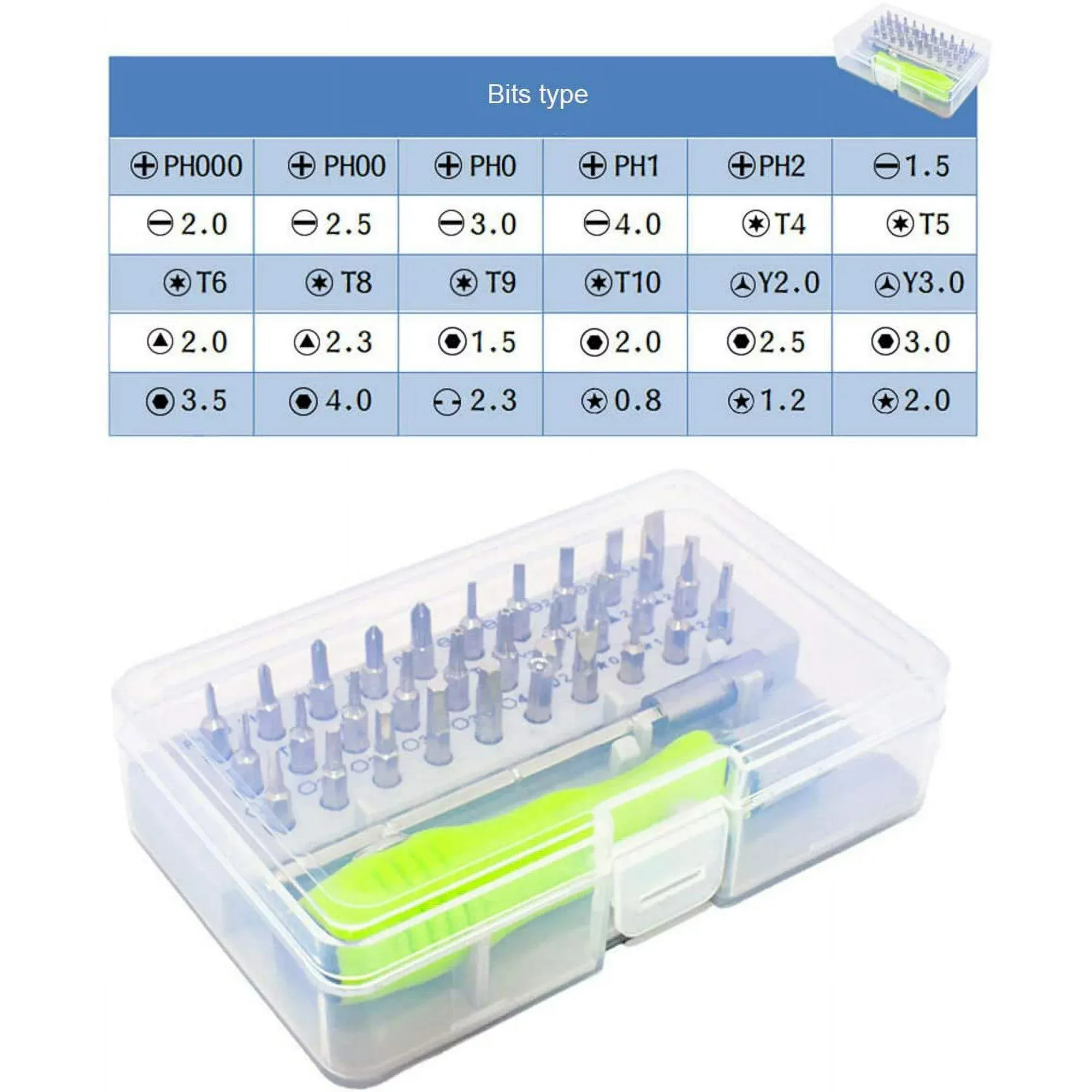 Multifunctional tool screwdriver set 32 in 1