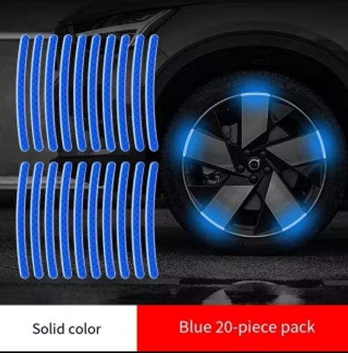 100 Pcs reflective car rim sticker