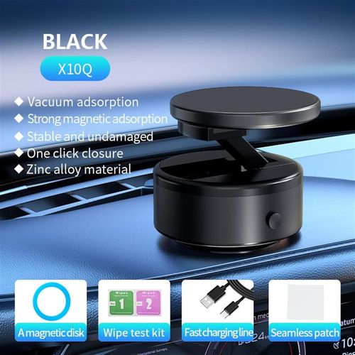 Vacuum Magnetic Car Phone Holder - Electric-Manual, Magnetic Car Suction Cup Folding Holder, 360° Rotating Adjustable Suction Cup Magnetic Phone Holder, Suitable for Cars, Gyms, Mirrors, Smooth Surfaces