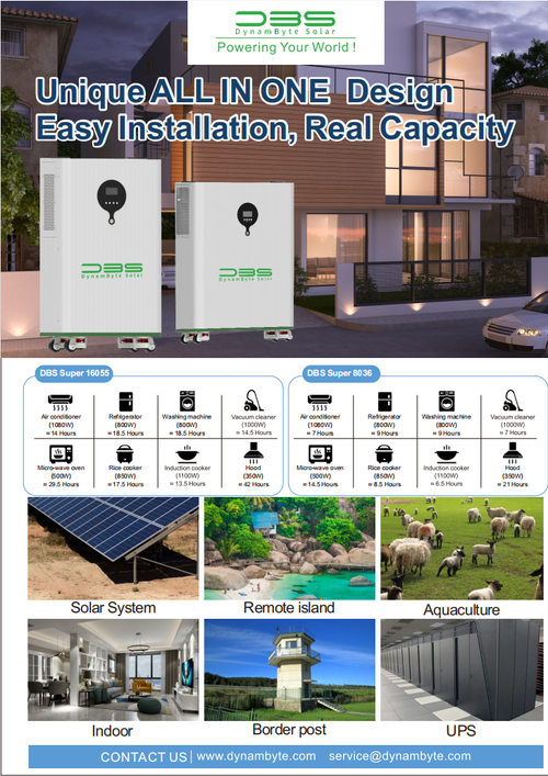 Solar DBS8036 5kva-8kwh Long-Lasting Hybrid inverter(All in one)