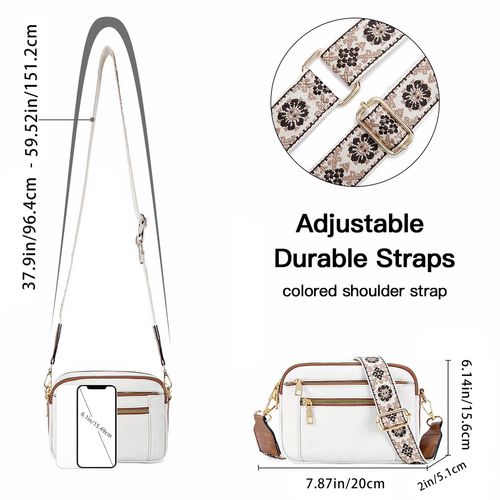 🔥Handmade Colorful Straps Crossbody Leather Bags & Purse💖
