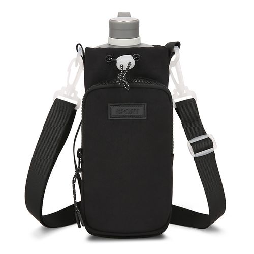 Drawstring Portable Water Bottle Crossbody Bag