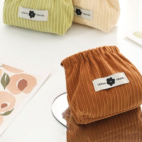 4 Pcs Corduroy Elastic Hair Tie Organizer