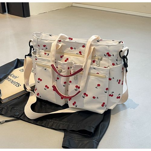 ❤Cherry color printed large capacity handbag ❤