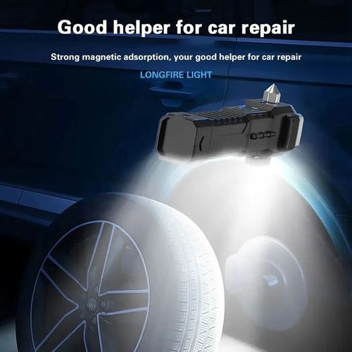 4 In 1 Multifunctional Rechargeable Car Hammer Flashlight