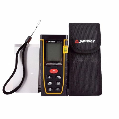 Sndway Laser Distance Measure SW-TG50 Digital Rangefinder 80m Meter Tape Area Volume with Bubble Level and LCD 4 Line Display