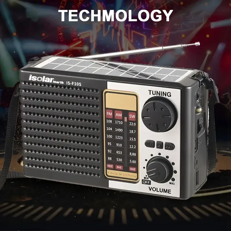 IS-F10BTS Multi-Functional All-Band Bluetooth Speaker and Solar Emergency Radio